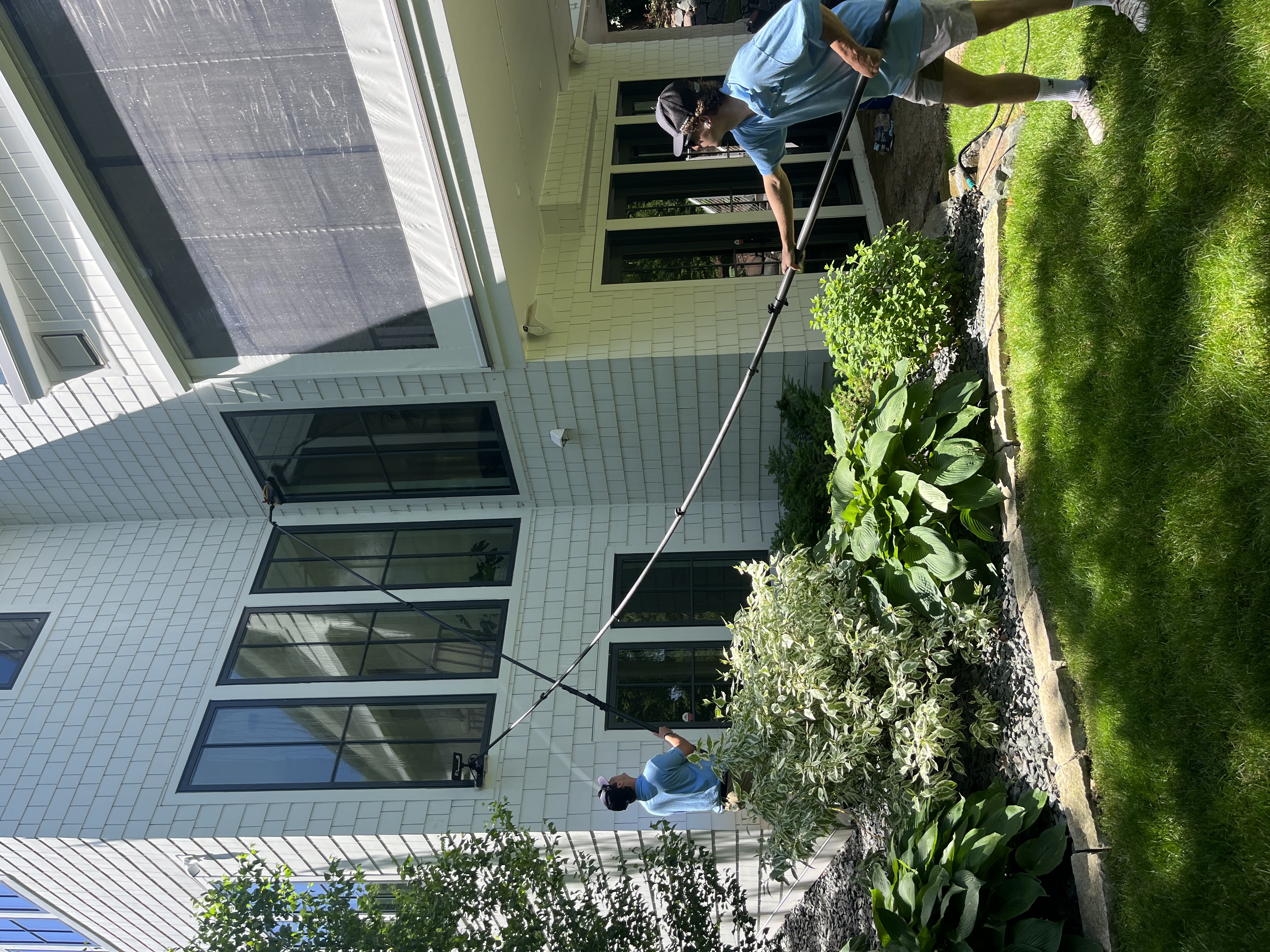 Immaculate storefront windows in downtown Minnetonka after expert cleaning service